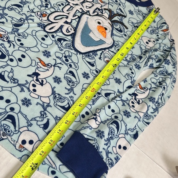 Disney Frozen Olaf Let It Go Fleece Pajama Set Womens Size Medium - Picture 10 of 10